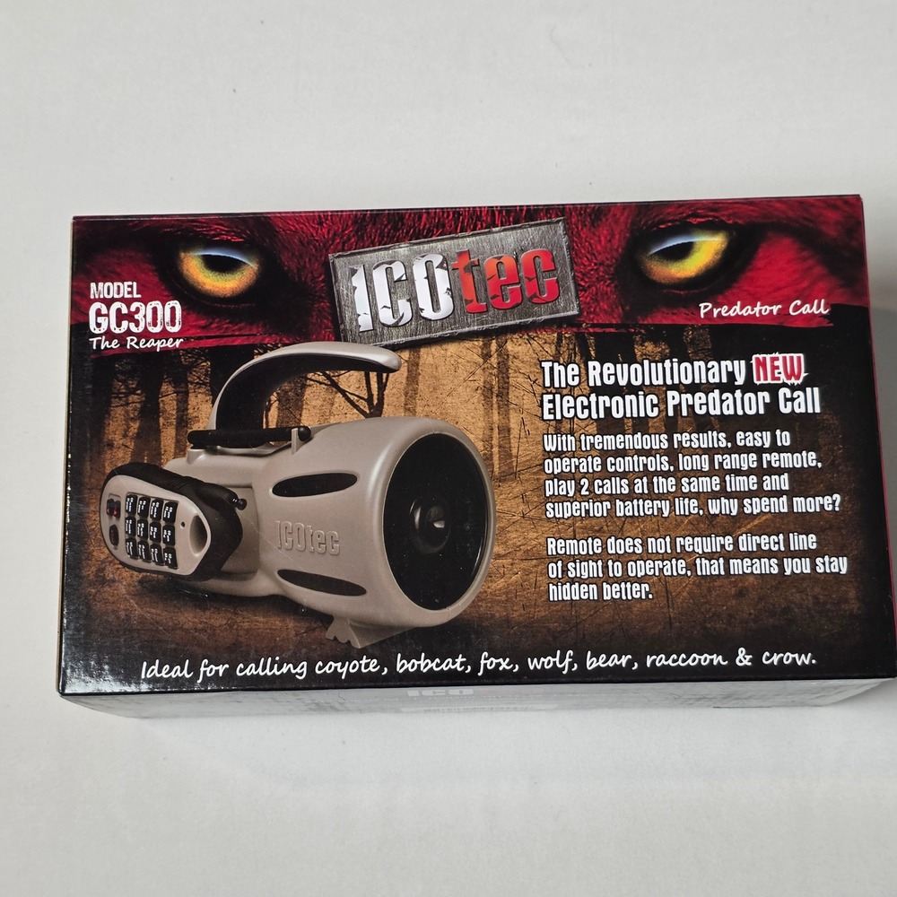 ICOtec GC300 The Reaper Electronic Predator Call 12 Sounds w/ Remote Controller